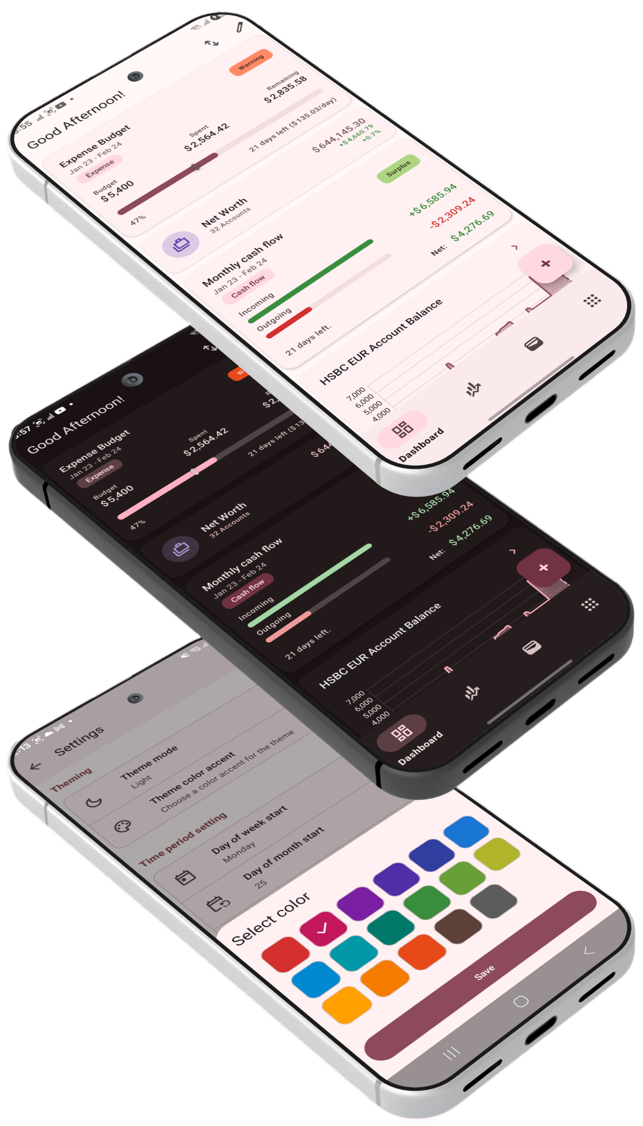 BudgetViz settings